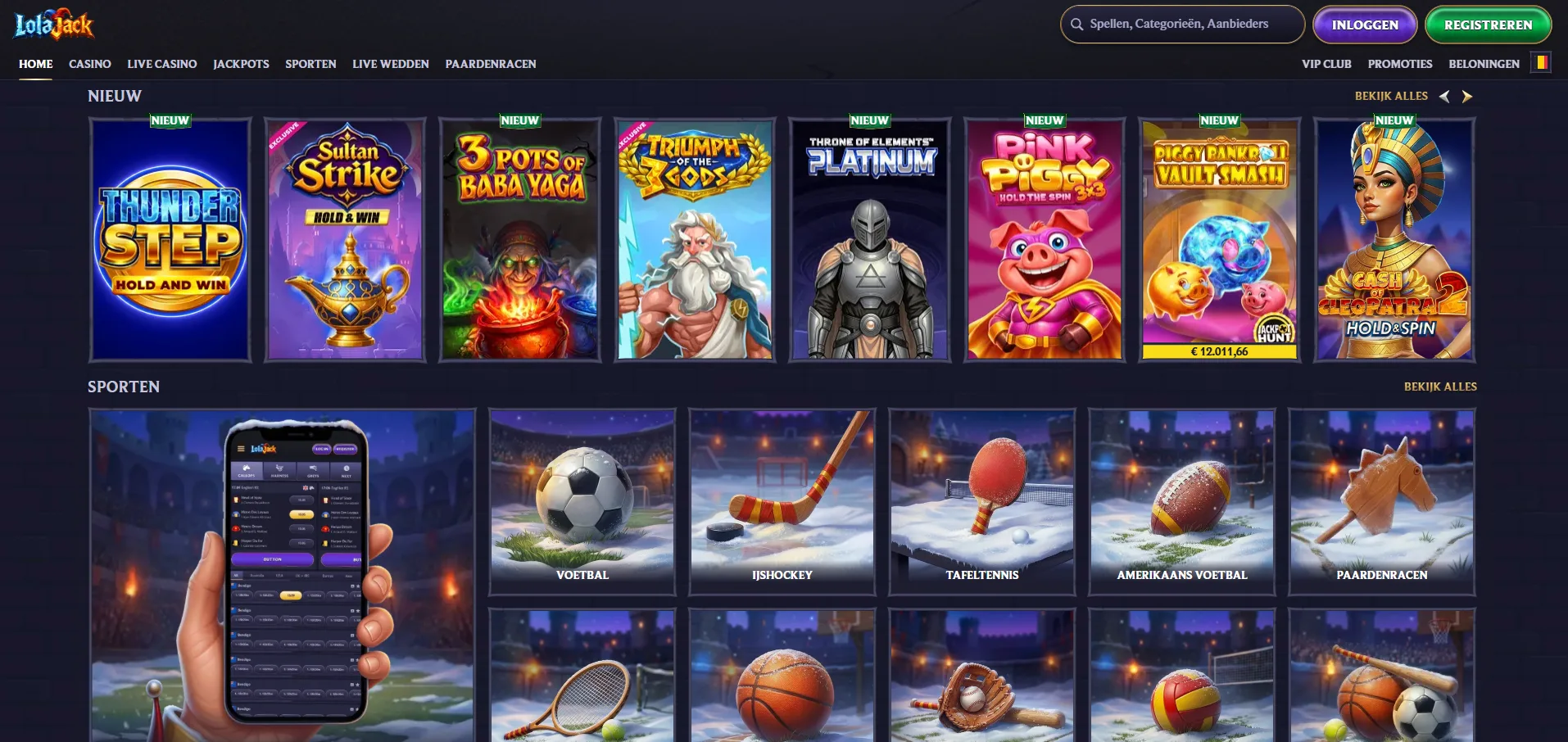 Lolajack Casino Spellen